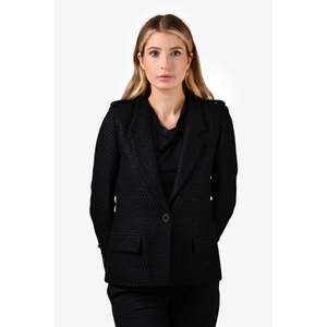 Pre-loved Chanel™ Black Tweed Blazer Jacket Size 36